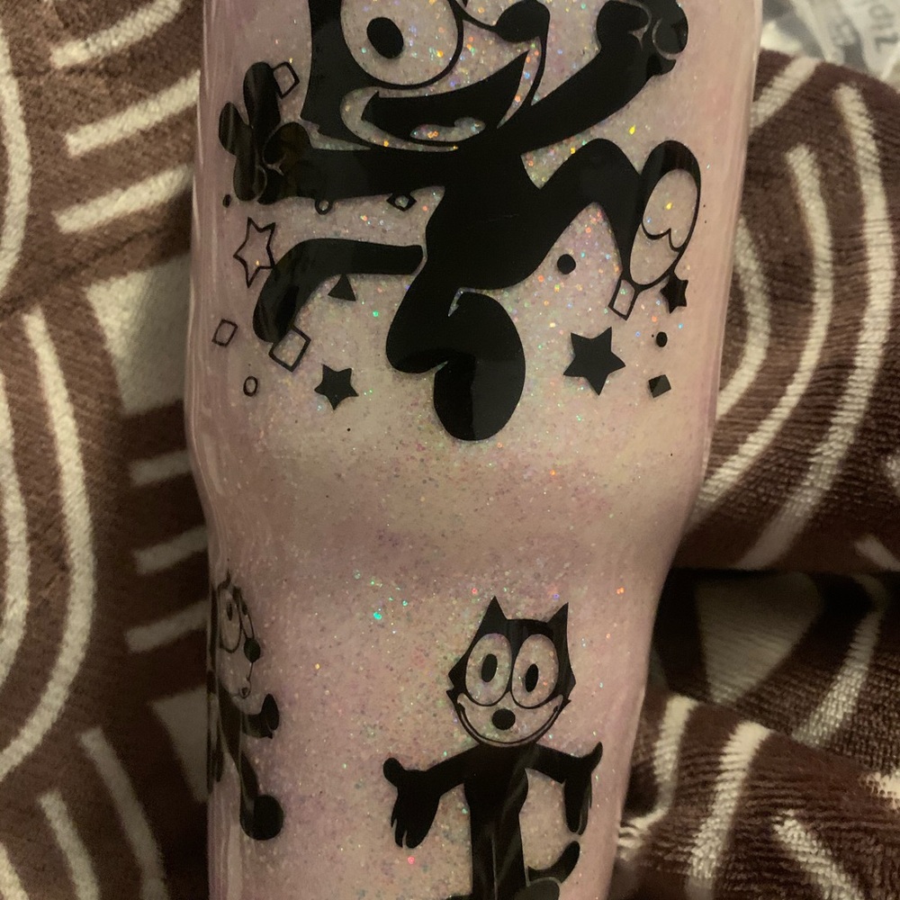 Felix the Cat  32oz Custom made hot/cold tumbler